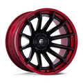 Fuel 1PC FC403 BURN 24x12 Matte Black with Candy Red Lip Wheel for 6x135 Bolt Pattern, -44 Offset, 87.10 Center Bore