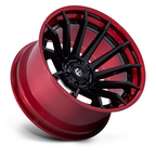 Fuel 1PC FC403 BURN 20x10 Matte Black with Candy Red Lip Wheel