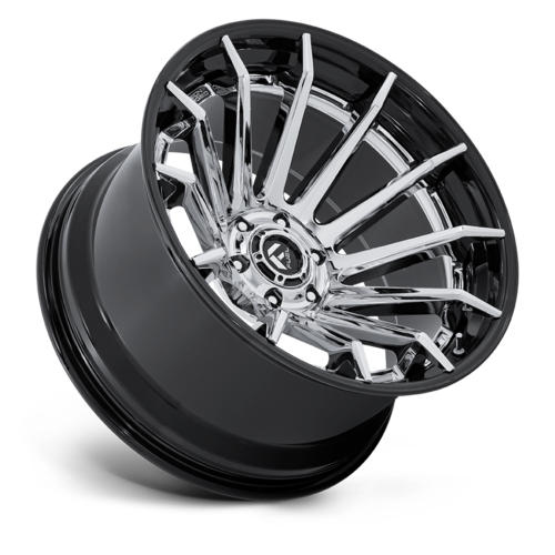 Fuel 1PC FC403 BURN 20-Inch Chrome with Gloss Black Lip Wheel - 5x127 Bolt Pattern, -18 Offset