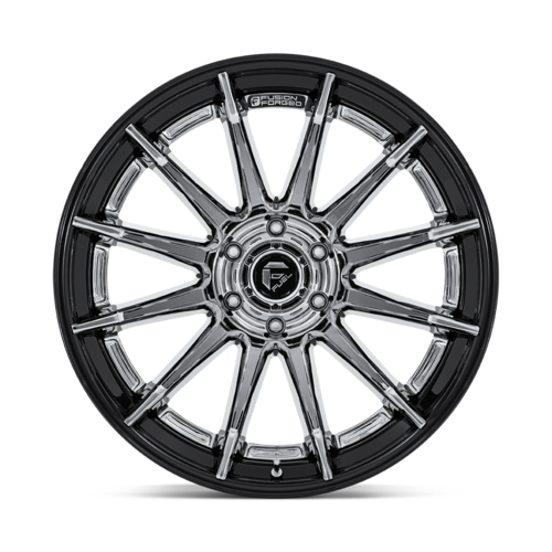 Fuel 1PC FC403 BURN 24x12 Chrome with Gloss Black Lip Wheel - 6x139.7 Bolt Pattern, -44 Offset, 106.10 Center Bore