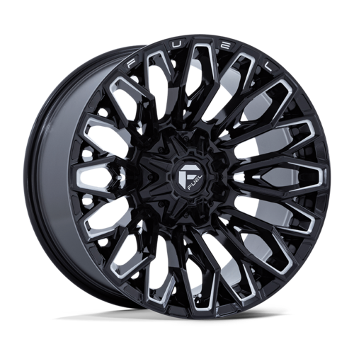 Fuel 1PC FC865 Strike 20x9 Gloss Black Milled Wheel with 6x135/139.7 Bolt Pattern and +1 Offset