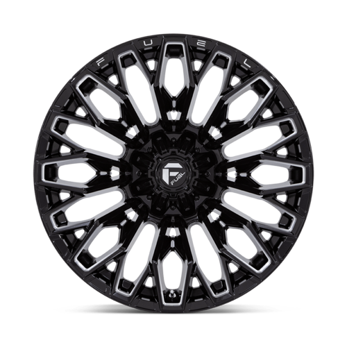 Fuel 1PC FC865 Strike 22x12 Gloss Black Milled Off-Road Wheel with 8x6.5 Bolt Pattern and -44 Offset