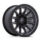 Fuel 1PC FC866 Piston 20x10 Wheel with Matte Gunmetal Finish and Black Lip