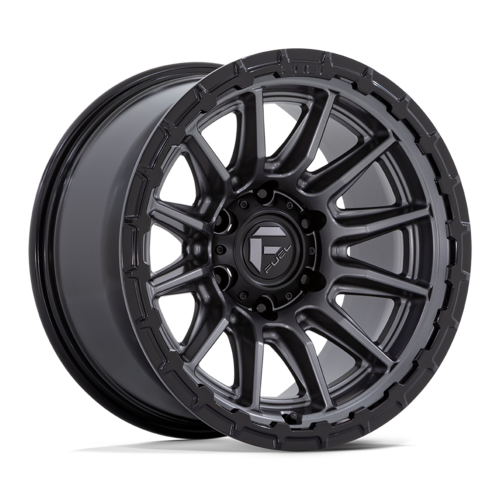 Fuel 1PC FC866 Piston 17x9 Inch Matte Gunmetal with Gloss Black Lip Wheel
