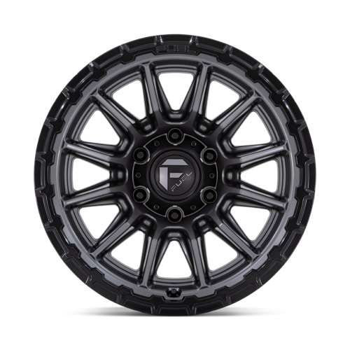 Fuel 1PC FC866 Piston 22x9.5 Inch Matte Gunmetal with Gloss Black Lip Wheel