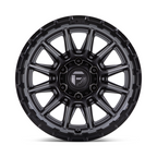 Fuel 1PC FC866 Piston 17x9 inch Matte Gunmetal with Gloss Black Lip for 6x139.7 Bolt Pattern