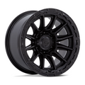 Fuel 1PC FC866 Piston 20x9 Blackout with Gloss Black Lip - 6x139.7 Bolt Pattern, 1.0 Offset, 106.10 Center Bore