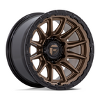 Fuel 1PC FC866 Piston 17x9 Wheel with Matte Bronze Finish and Black Lip