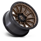 Fuel 1PC FC866 Piston 17x9 Wheel with Matte Bronze Finish and Black Lip
