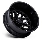 Fuel 1PC D871 Flux Dually 22-Inch Blackout Wheel - 8.25 Inches Wide, 8x170 Bolt Pattern, -201 Offset