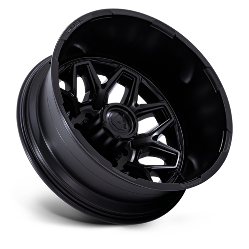 Fuel 1PC D871 Flux Dually 22x8.25 Blackout Wheels with 8x165.1 Bolt Pattern and -227 Offset
