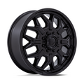 Fuel 1PC D871 Flux Dually 22x8.25 Blackout Wheel with 8x165.1 Bolt Pattern and +104 Offset