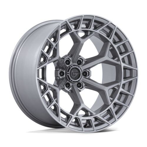 Fuel 1PC FC873 Charger 17x9 Silver Platinum Wheel with -12 Offset and 5x127 Bolt Pattern