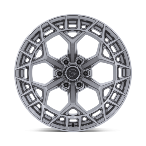 Fuel 1PC FC873 Charger 17x9 Silver Platinum Wheel with -12 Offset and 5x127 Bolt Pattern