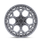 Fuel 1PC FC873 Charger 17x9 Platinum Gray Wheel with 5x127 Bolt Pattern and 71.50 Center Bore