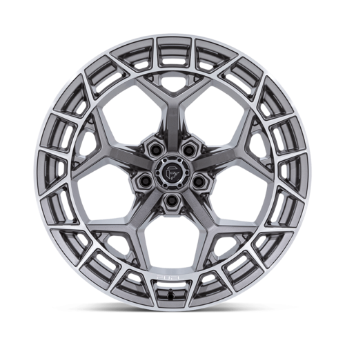 Fuel 1PC FC873 Charger 20x10 -18 Platinum Gray Wheel with 5x127 Bolt Pattern and 71.5mm Center Bore