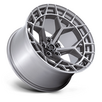 Fuel 1PC FC873 Charger 22x12 Platinum Gray Wheel with 5x127 Bolt Pattern and -44 Offset