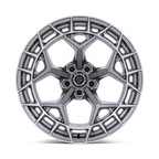 Fuel 1PC FC873 Charger 22x12 Platinum Gray Wheel with 5x127 Bolt Pattern and -44 Offset