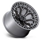 Fuel 1PC FC873 Charger 22x12-inch Wheel with -44mm Offset and 8x180mm Bolt Pattern in Platinum Finish