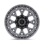 Fuel 1PC FC873 Charger 22x12 Platinum Gray Off-Road Wheel with 8x165.1 Bolt Pattern and -44 Offset