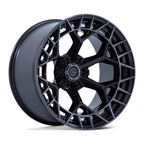 Fuel 1PC FC873 Charger 17x9 Inch Gloss Black with Brushed Dark Tint Wheel for 5x127 Bolt Pattern