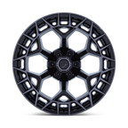 Fuel 1PC FC873 Charger 17x9 Inch Gloss Black Brushed Dark Tint Wheel with 5x127 Bolt Pattern and 71.50 Center Bore
