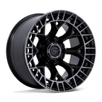 Fuel 1PC FC873 Charger 20x10 Inch Gloss Black with Brushed Dark Tint Wheel - 8x180 Bolt Pattern, -18 Offset, 124.20 Center Bore