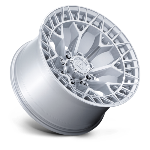 Fuel 1PC FC873 Charger 22x12 Inch Gloss Silver with Machined Face Wheel for 8x170 Bolt Pattern