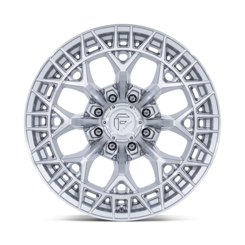 Fuel 1PC FC873 Charger 22x12 Inch Gloss Silver with Machined Face Wheel for 8x170 Bolt Pattern
