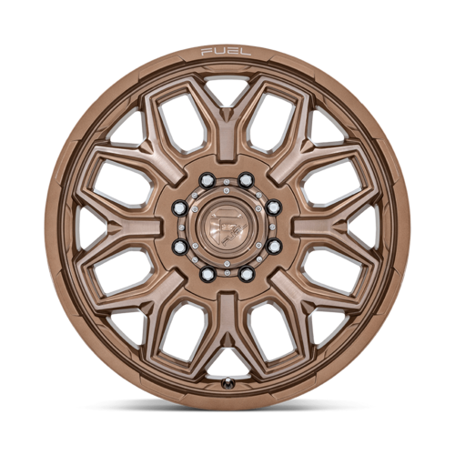 Fuel 1PC D876 Flux Dually 20x8.25 Platinum Bronze Wheel with 8x165.1 Bolt Pattern and +104 Offset