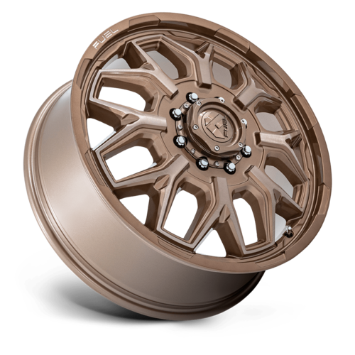 Fuel 1PC D876 Flux Dually 22x8.25 Inch Platinum Bronze Wheel with 8x200 Bolt Pattern and 142mm Center Bore