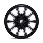 Fuel 1PC FC880 SUPER C 20x9 Black Gloss Milled Wheel with 8x180 Bolt Pattern and +1 Offset
