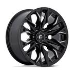 Fuel 1PC D803 Flame 20x9 Gloss Black Milled Wheel with 6x139.7 Bolt Pattern and +1 Offset