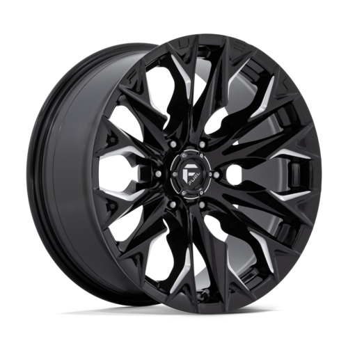 Fuel 1PC D803 Flame 20x9 Gloss Black Milled Wheel with 6x135 Bolt Pattern and 87.10mm Center Bore