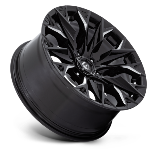 Fuel 1PC D803 Flame 20x9 Gloss Black Milled Wheel with 6x135 Bolt Pattern and 87.10mm Center Bore