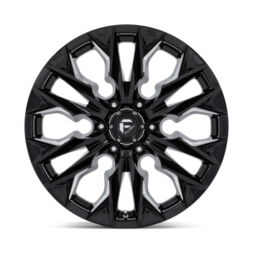 Fuel 1PC D803 Flame 20x9 Gloss Black Milled Wheel with 6x139.7 Bolt Pattern and +1 Offset