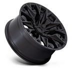 Fuel 1PC D804 Flame 20x9 Blackout Off-Road Wheel with 6x139.7 Bolt Pattern and +1 Offset