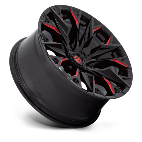 Fuel 1PC D823 Flame 20x9 Gloss Black Milled with Candy Red Wheel