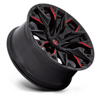 Fuel 1PC D823 Flame 20x9 Gloss Black Milled with Candy Red Wheel
