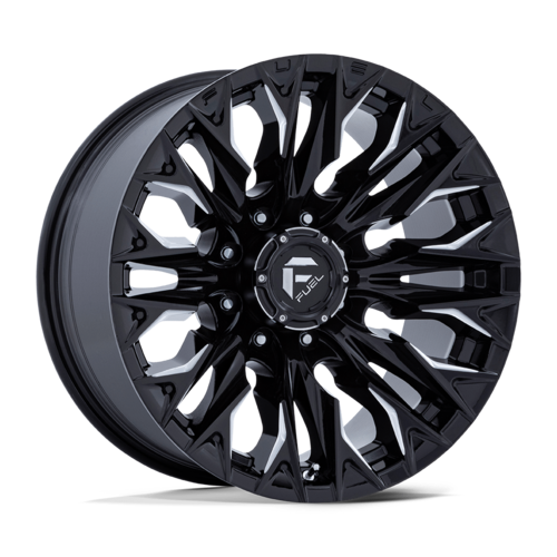 Fuel 1PC D803 Flame 20x9 Gloss Black Milled Wheel with 8x170 Bolt Pattern