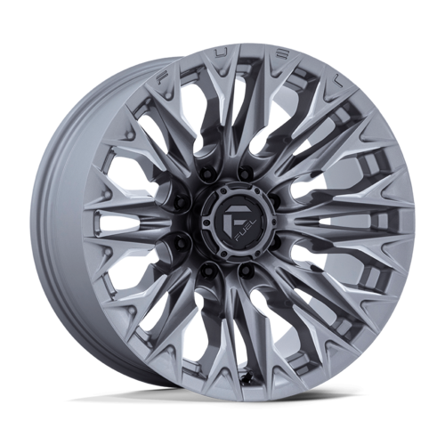 Fuel 1PC D806 FLAME 20x9 Platinum Silver Wheel with 8x165.1 Bolt Pattern and +1 Offset