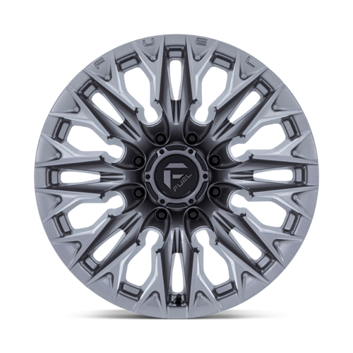 Fuel 1PC D806 Flame 20x9 Silver Platinum Wheel with 8x170 Bolt Pattern and +1 Offset
