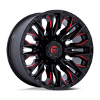 Fuel 1PC D823 FLAME 20x9 Gloss Black Milled with Candy Red Wheel