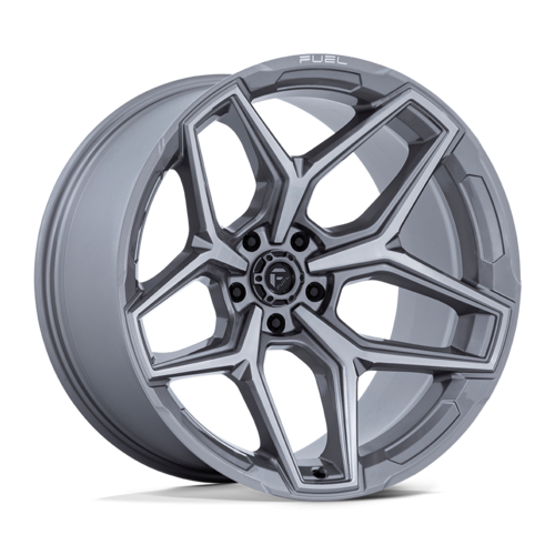 Fuel 1PC FLUX 17x9 Silver Platinum Wheel with 5x127 Bolt Pattern and -12 Offset