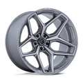 Fuel 1PC FLUX 20x10 -18 Platinum Silver Wheel with 5x127 Bolt Pattern and 71.50 Center Bore