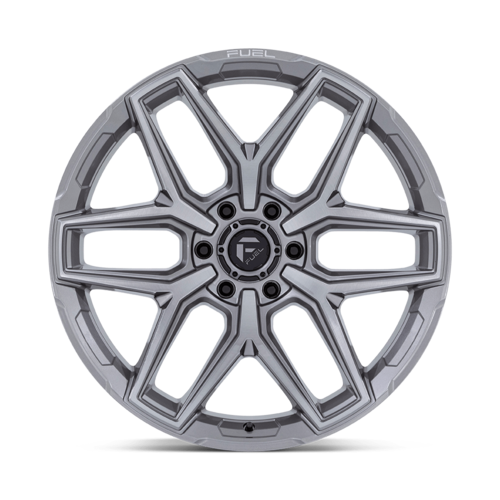 Fuel 1PC Flux 22x10 Inch Silver Platinum Wheel with -18mm Offset and 6x139.7 Bolt Pattern