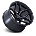 Fuel 1PC Flux 17x9 Inch Black Gloss Brushed Face Wheel with Gray Tint - 5x127 Bolt Pattern, -12 Offset, 71.50 Center Bore