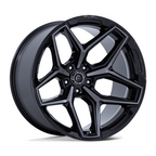 Fuel 1PC FLUX 20x10 Inch Gloss Black Brushed Face Wheel with Gray Tint - 5x127 Bolt Pattern, -18 Offset, 71.50 Center Bore