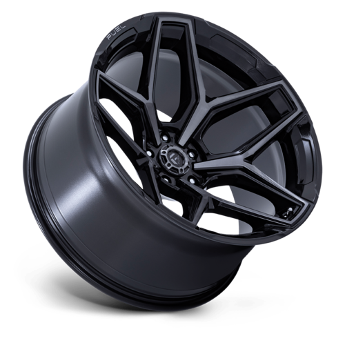 Fuel 1PC FLUX 20x10 Inch Gloss Black Brushed Face Wheel with Gray Tint - 5x127 Bolt Pattern, -18 Offset, 71.50 Center Bore
