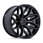 Fuel 1PC FLUX 20x10 Inch Gloss Black Brushed Face Wheel with Gray Tint - 8x165.1 Bolt Pattern, -18 Offset, 125.10 Center Bore
